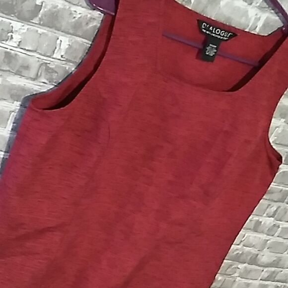 Dialouge silk square neck business casual sleeveless blouse - Picture 7 of 7